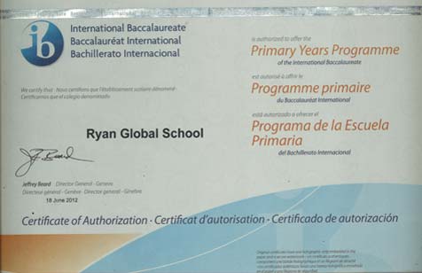 Certificate of Authorization - Ryan Global Schools